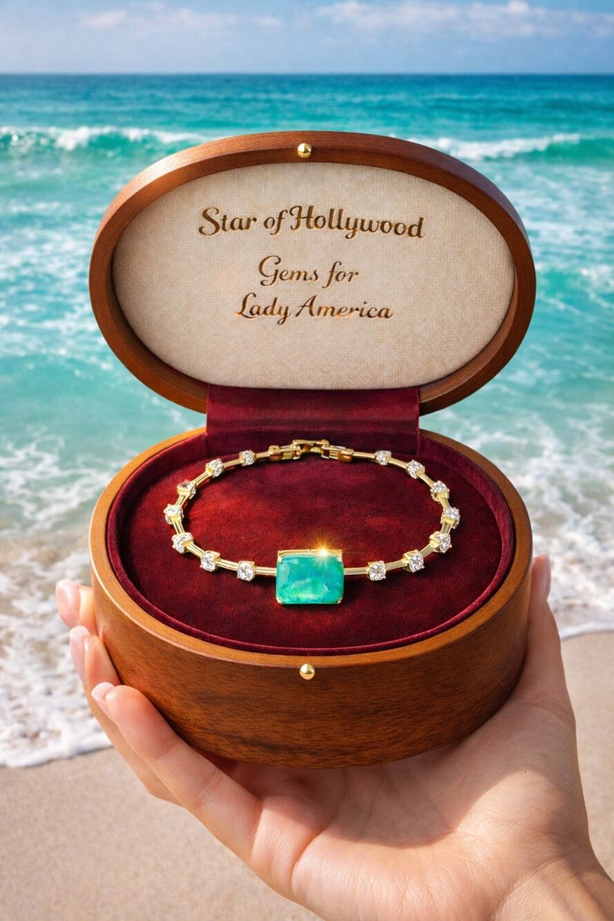Luxury Paraiba Tourmaline Blue Bracelet Gold or Silver Minimalist Jewelry Gift